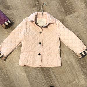 Beautiful Burberry Pale Pink Quilted Jacket